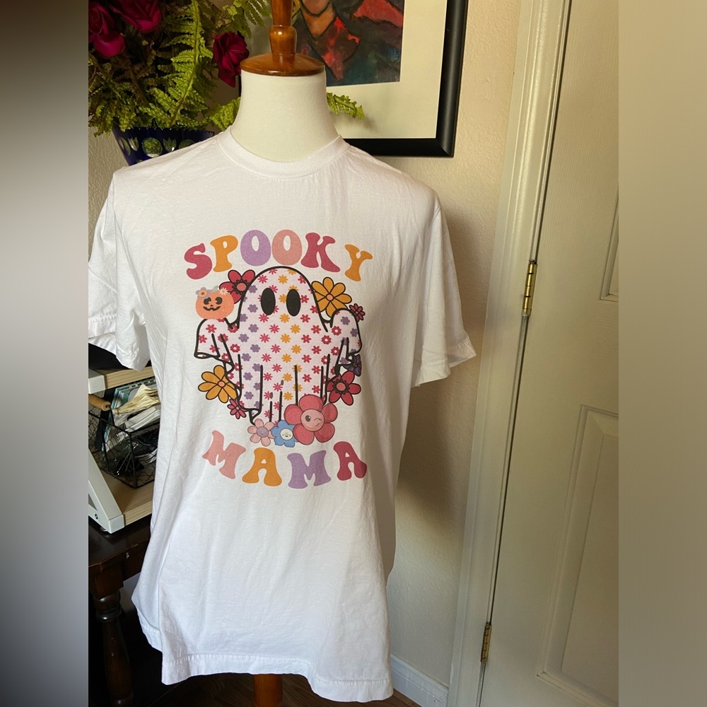 Halloween Spooky Mama ghost t-shirt
